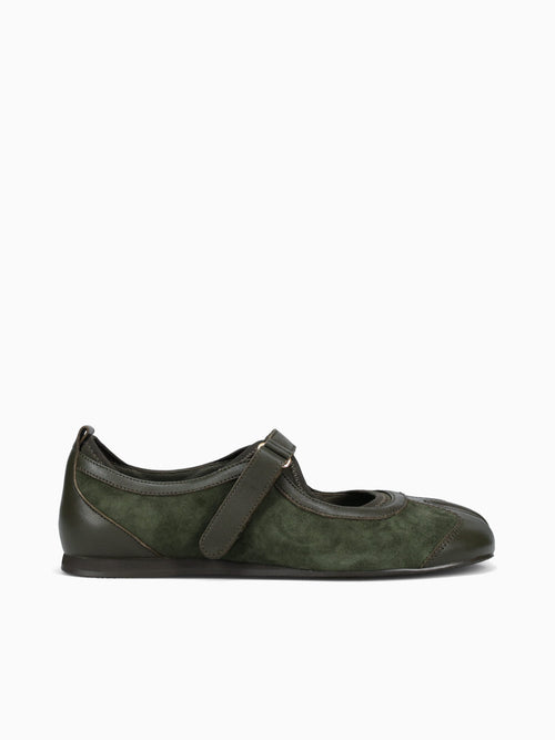 Thalion Olive Leather Suede Dark Green / 6 / M