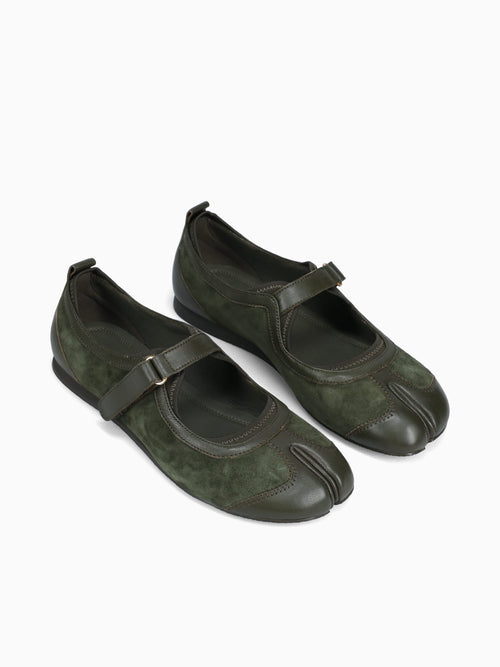 Thalion Olive Leather Suede Dark Green / 6 / M