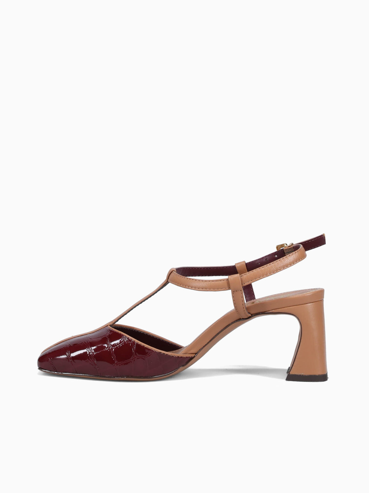 Abigail Velvet Rouge Croco Gloss Dark Red / 5 / M