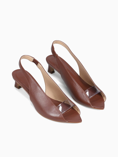 Katerina Cappucino Leather Brown / 5 / M