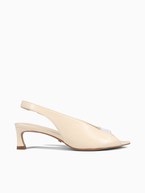 Katerina Off White Leather Off White / 5 / M