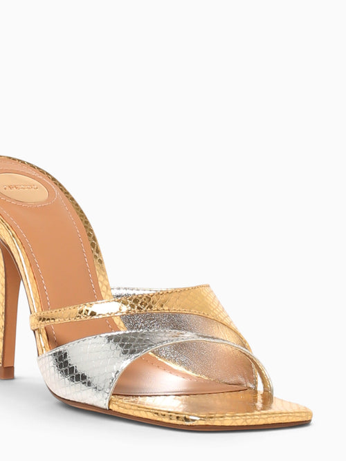 Estella Silver Gold leather metal Silver / 5 / M