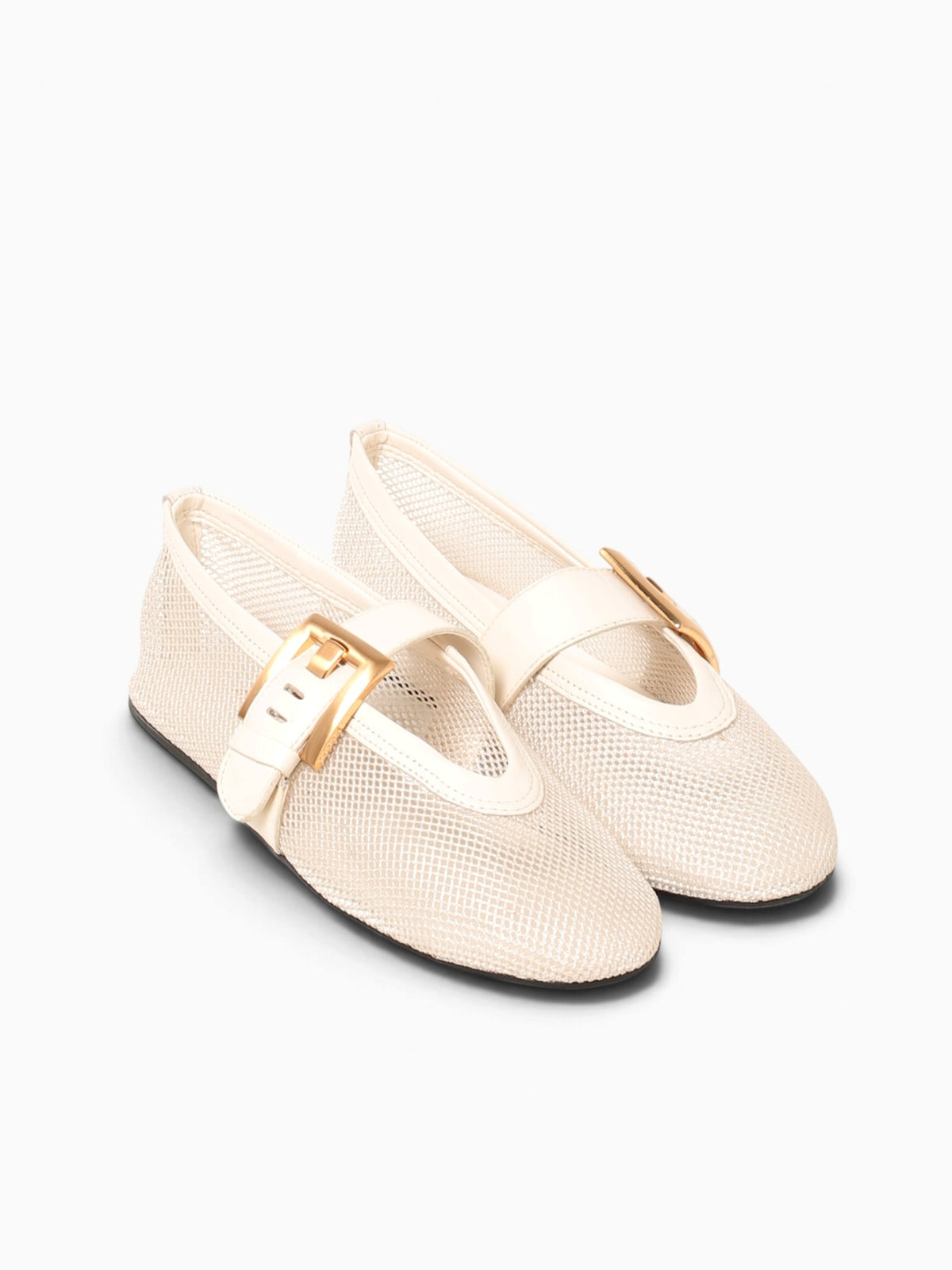 Marcela Crema White Mesh Soft leather Natural / 5 / M
