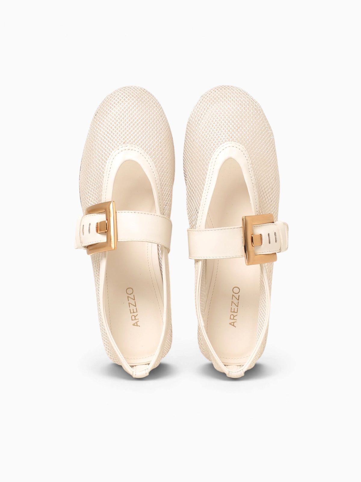 Marcela Crema White Mesh Soft leather Natural / 5 / M