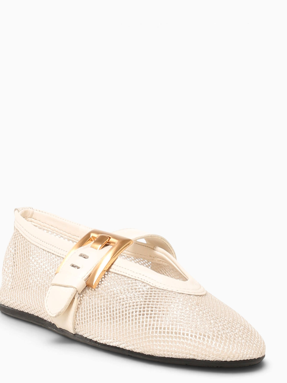 Marcela Crema White Mesh Soft leather Natural / 5 / M