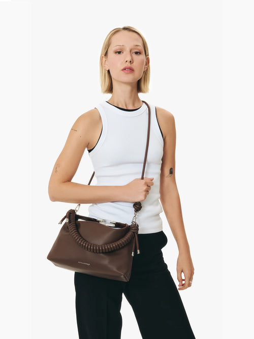 Kenza M Marron Brown