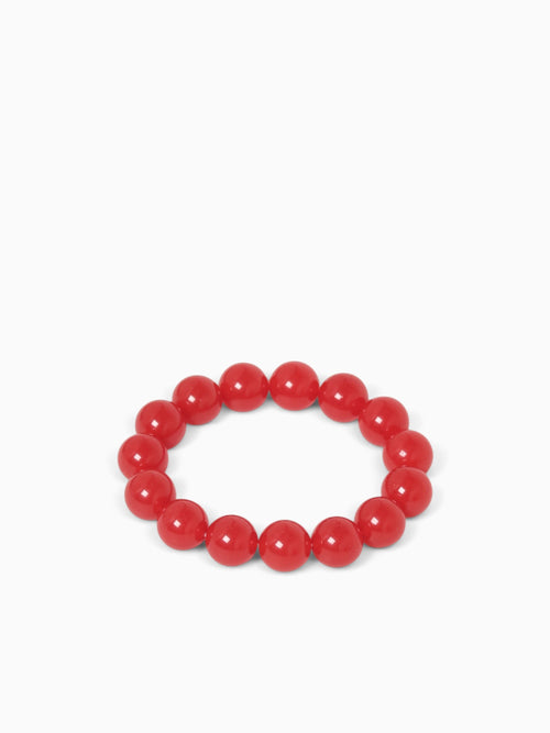 Bra Mila Red Beads Red