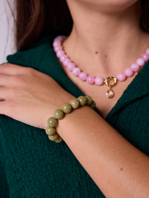 Bra Mila Green Beads