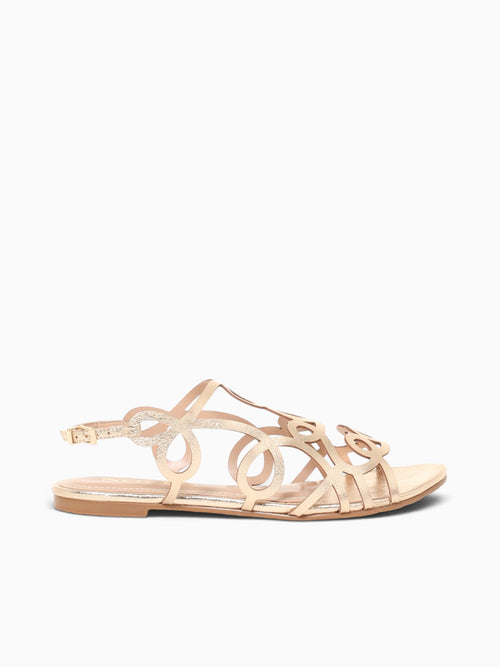 Camilla  Champagne Crinkle Metal Champagne / 5 / M