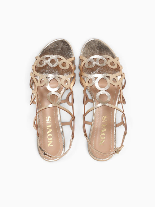 Camilla  Champagne Crinkle Metal Champagne / 5 / M