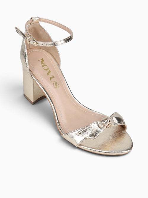 Amelia Champagne Crinkle Metal Champagne / 5 / M