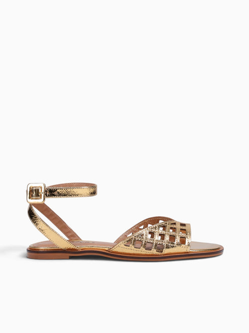 Fatima Ouro Metal Bala Leather Gold / 5 / M