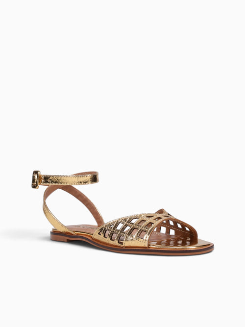 Fatima Ouro Metal Bala Leather Gold / 5 / M