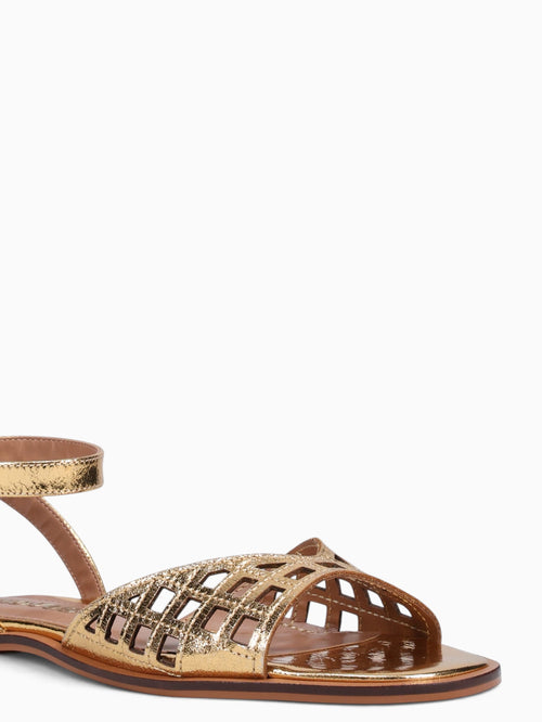 Fatima Ouro Metal Bala Leather Gold / 5 / M