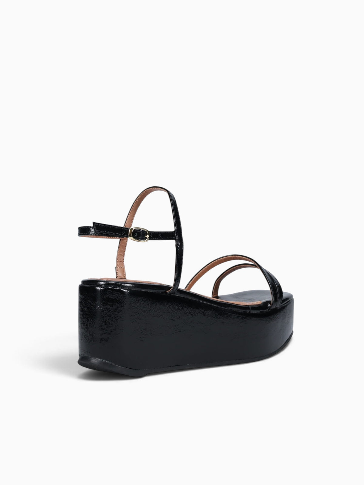 Fabiola Black Crinkle Patent Leather Black / 5 / M