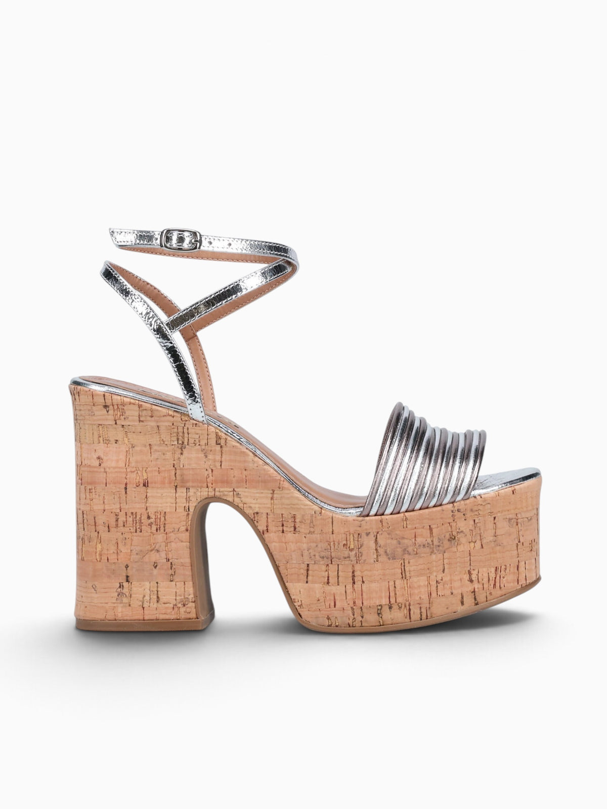 Fabiana Silver Pewter bala metal leather Silver / 5 / M
