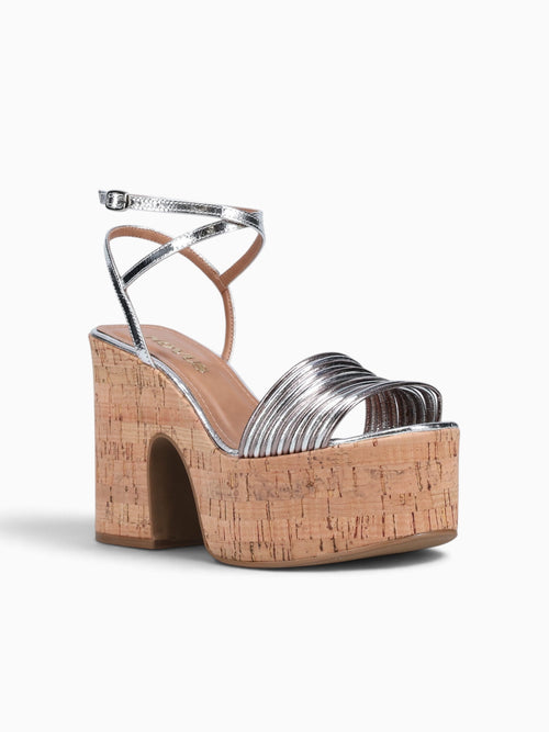 Fabiana Silver Pewter bala metal leather Silver / 5 / M