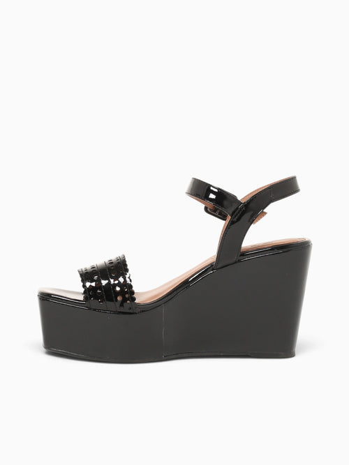 Frances Black Patent Leather Black / 5 / M