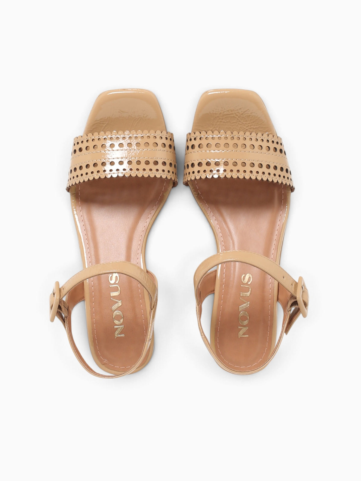 Frances Light Tan Crinkle Patent Leather Tan / 5 / M