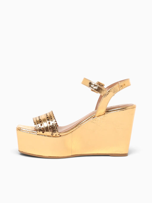 Fariana Ouro Metal Bala Leather Gold / 5 / M