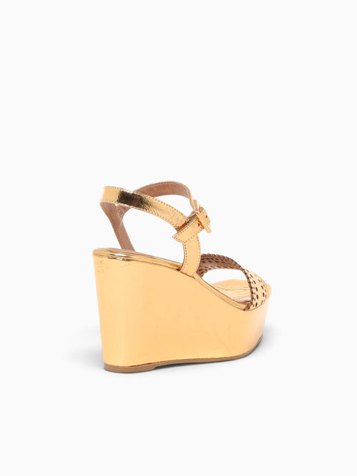 Fariana Ouro Metal Bala Leather Gold / 5 / M