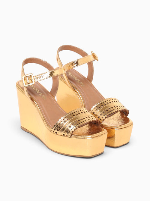 Fariana Ouro Metal Bala Leather Gold / 5 / M
