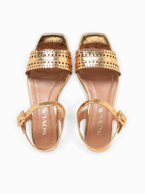 Fariana Ouro Metal Bala Leather Gold / 5 / M