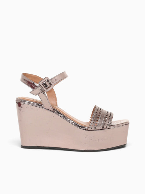 Fariana Pewter Metal Bala Leather Pewter / 5 / M