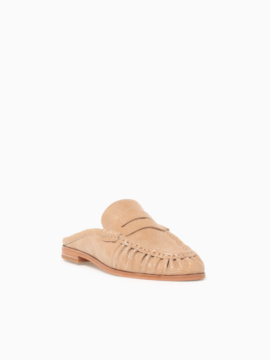 Betzy Latte Embossed Suede Natural / 5 / M