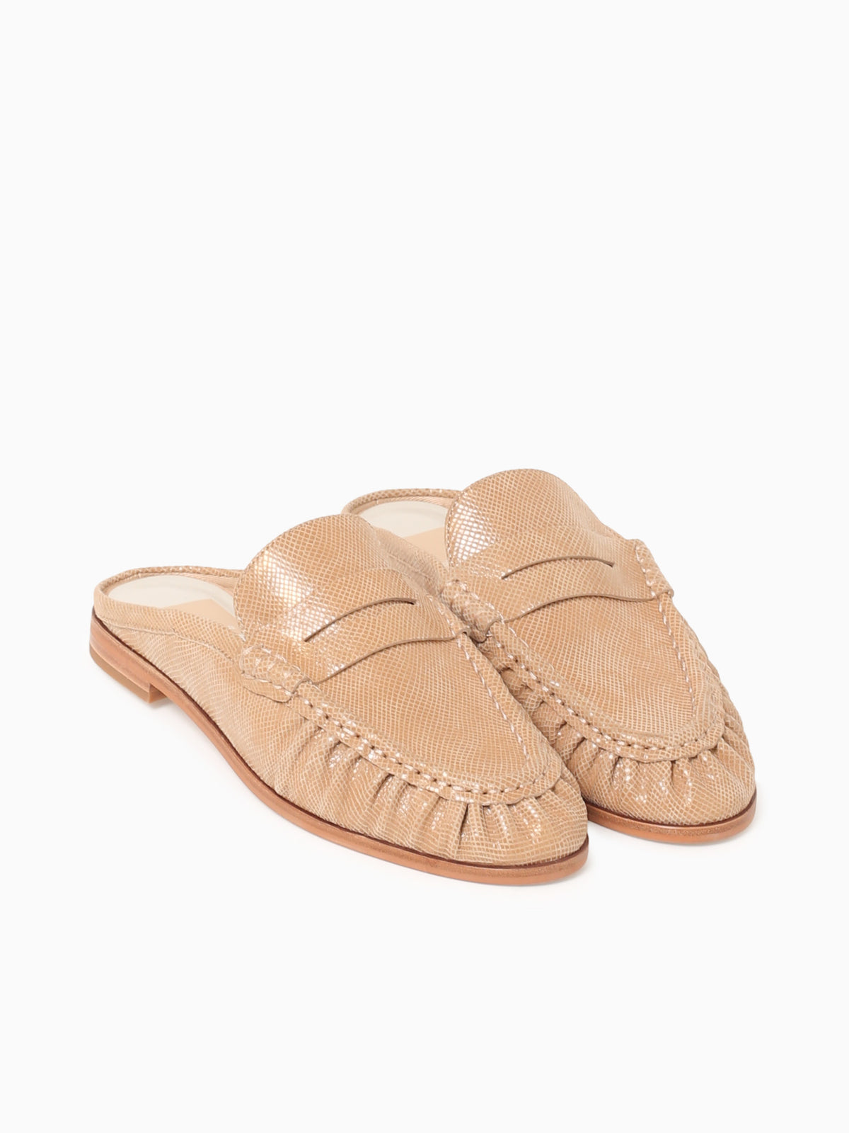 Betzy Latte Embossed Suede Natural / 5 / M