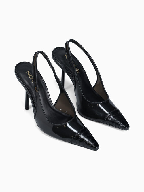 Chiara Black Snake Vinyl Black / 5 / M