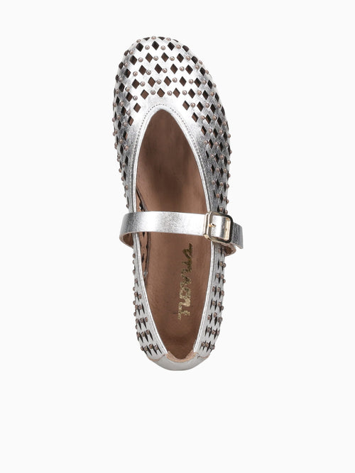 Zeynep Egenog Metallic Leather Natural / 5 / M