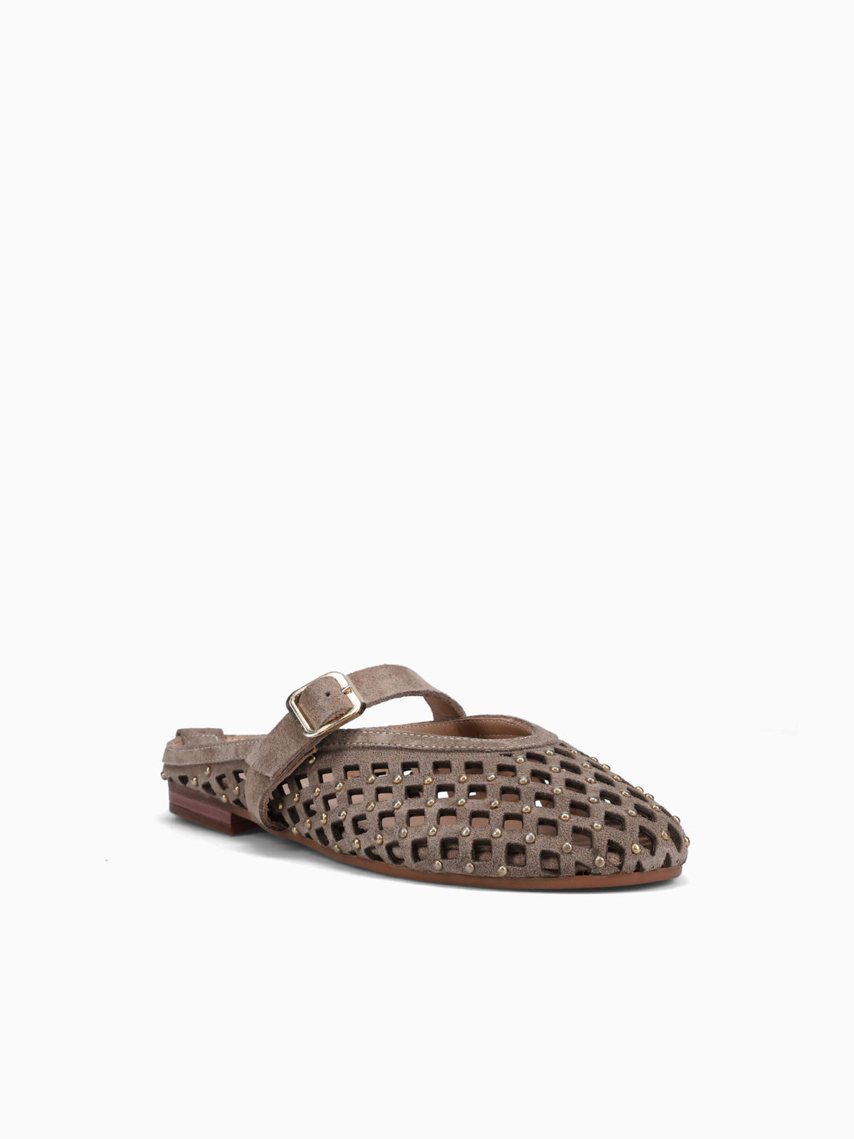 Defne Cappuccino Suede Leather Natural / 5 / M