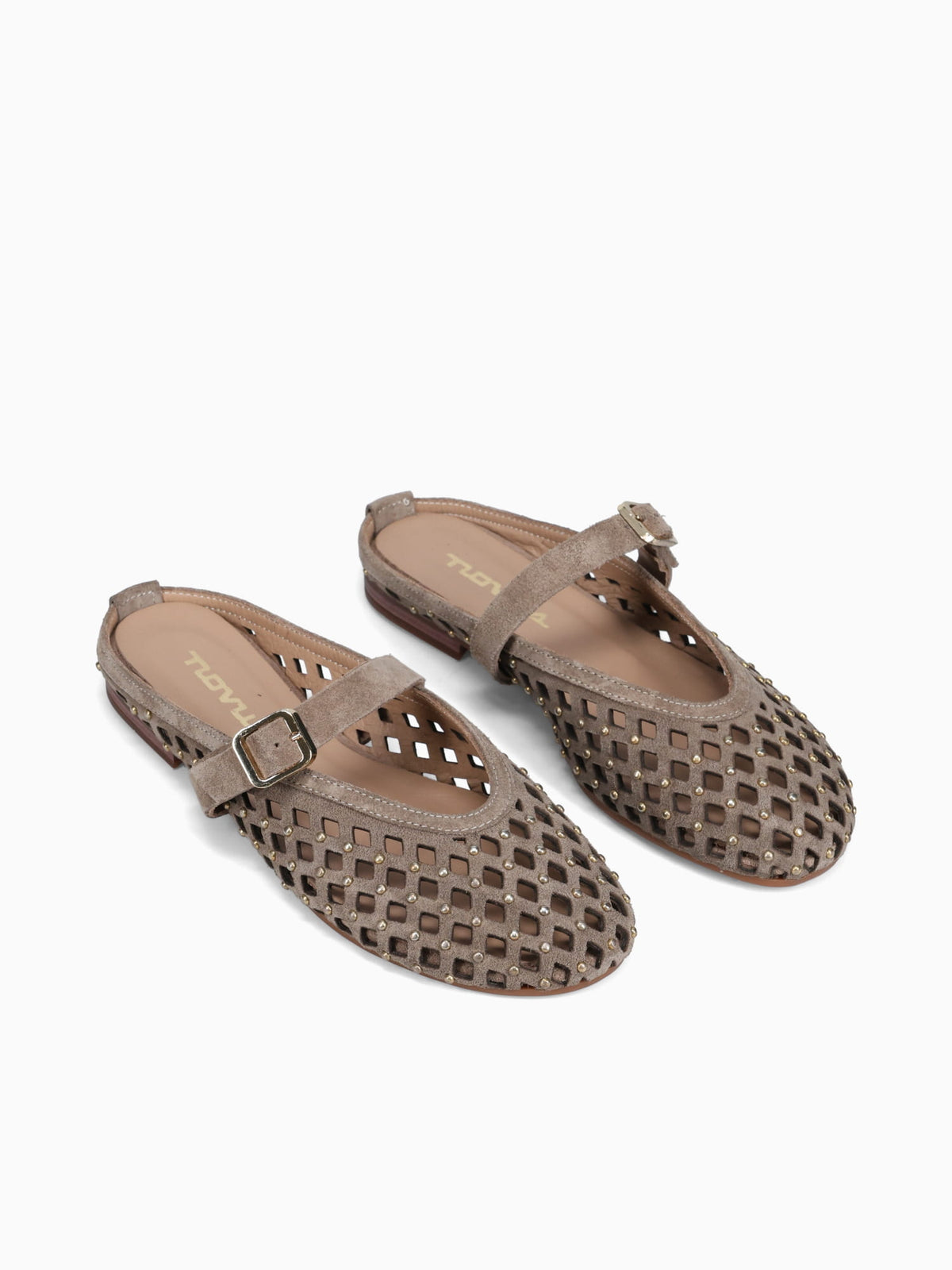 Defne Cappuccino Suede Leather Natural / 5 / M