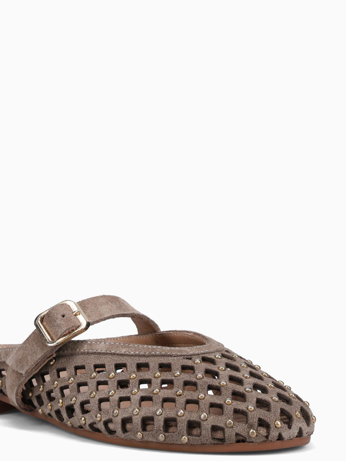 Defne Cappuccino Suede Leather Natural / 5 / M