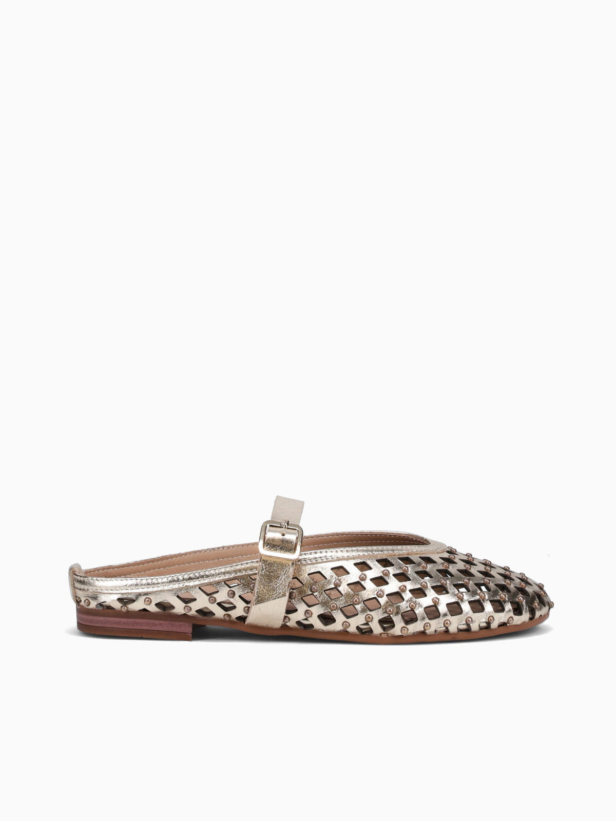 Defne Gold Metallic Leather Gold / 5 / M
