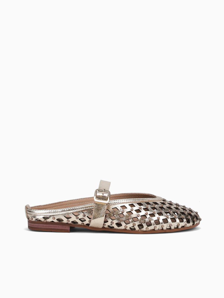 Defne Gold Metallic Leather Gold / 5 / M