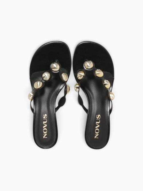 Margarete Black Gold smooth Black / 5 / M