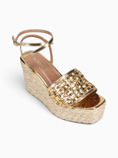 Constanta Ouro Metallic Bala Leather Gold / 5 / M