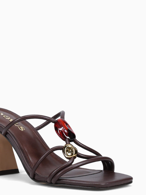 Liliah Brown Leather Brown / 5 / M