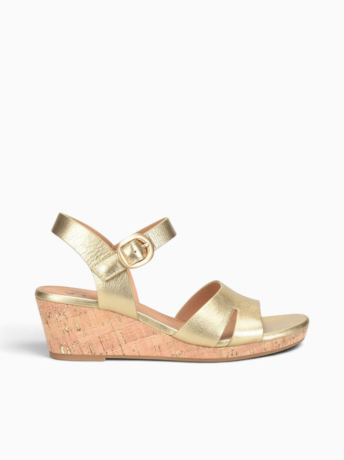 Vanessa Gold Leather Gold / 6 / M
