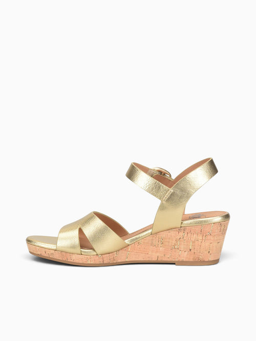 Vanessa Gold Leather Gold / 6 / M