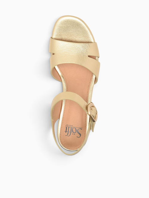 Vanessa Gold Leather Gold / 6 / M