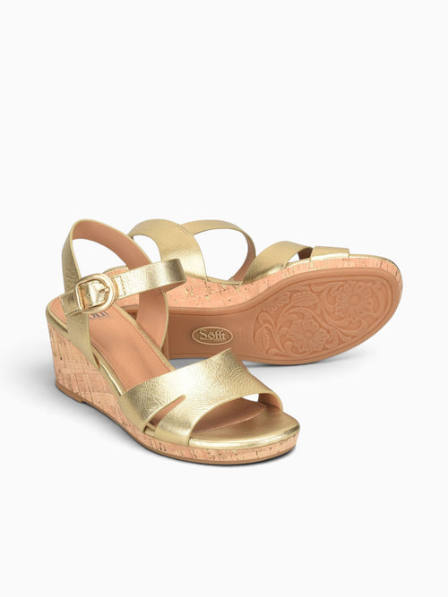Vanessa Gold Leather Gold / 6 / M