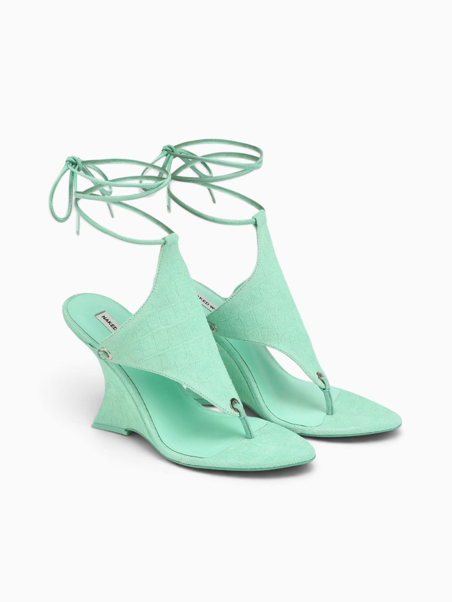 Rampage Mint Croc Suede Light Green / 35 / M