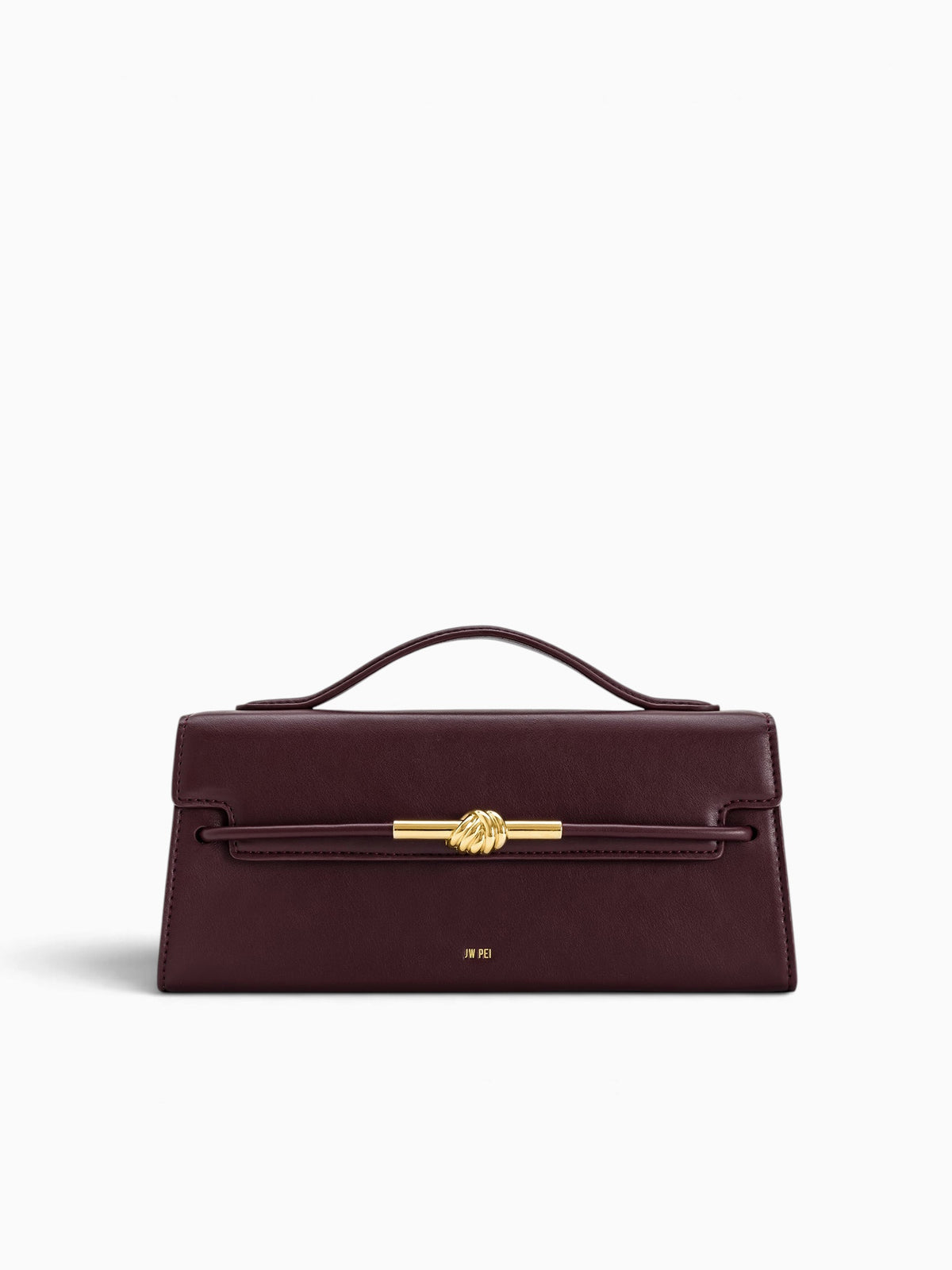 Lena Top Handle Deep Claret Dark Red