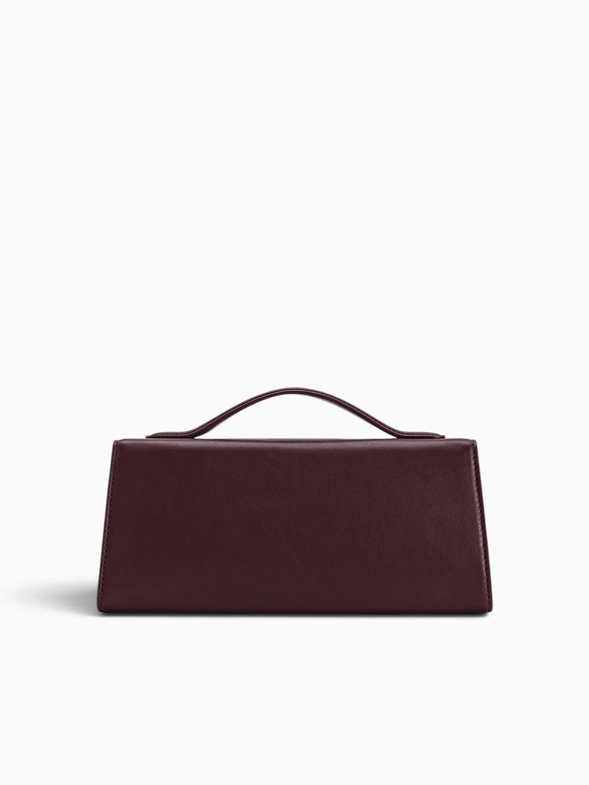 Lena Top Handle Deep Claret Dark Red