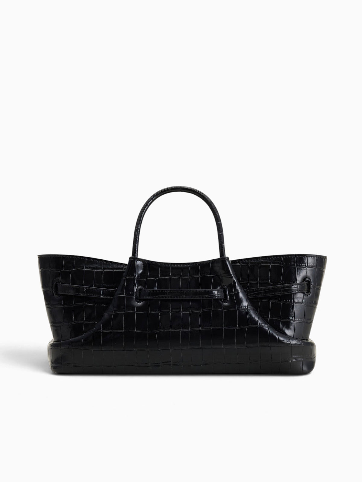 Maeve Top Handle Black Croc Black