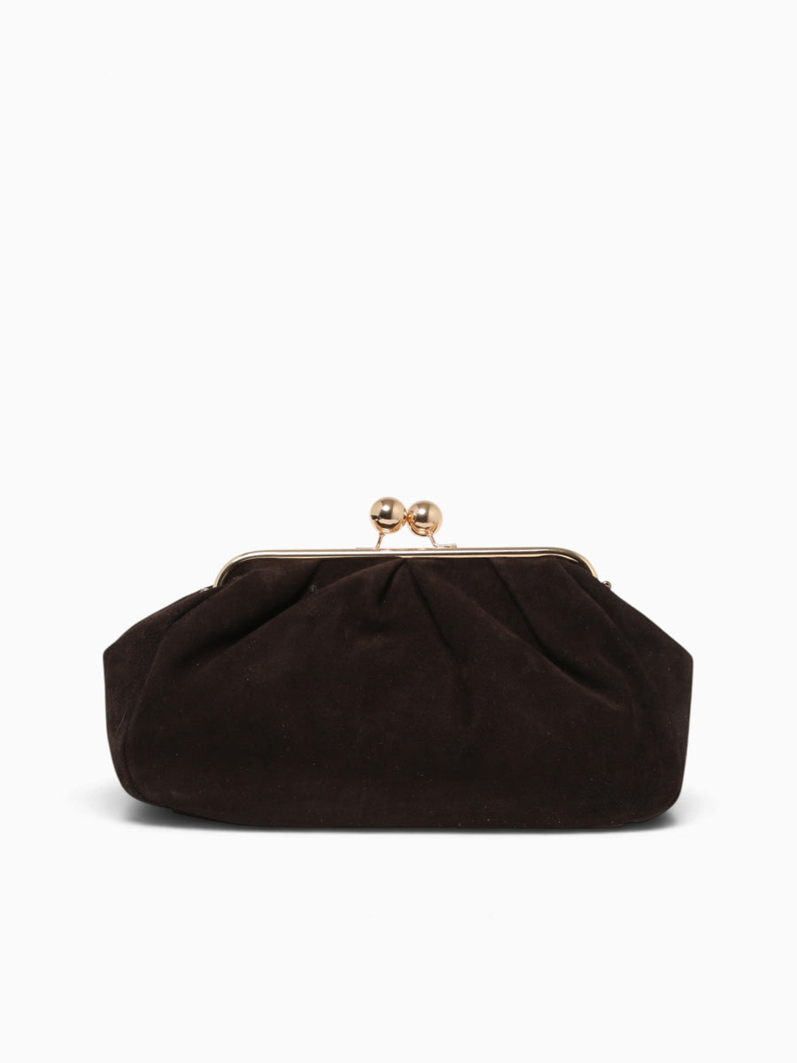 Candy Big Shoulder Bag Brown Suede Brown