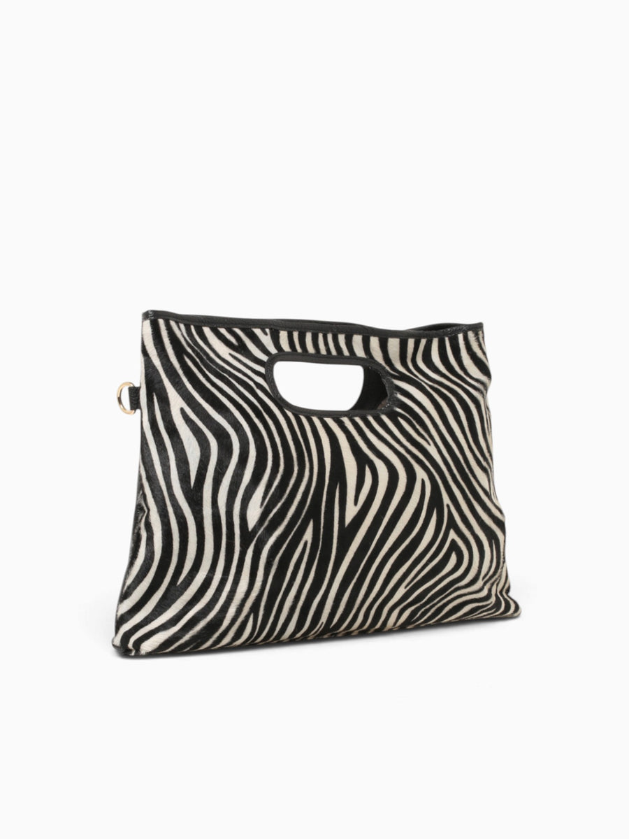 Zena Top Handle Zebra Black White
